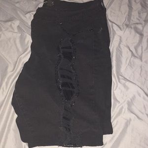 Ripped black jeans